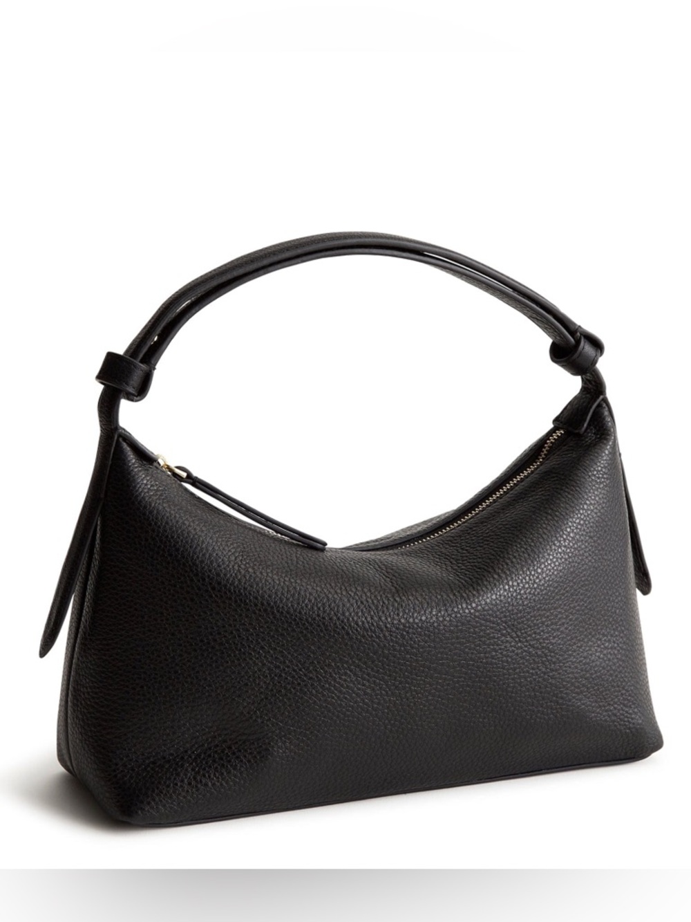 Vera Bradley Roxbury Crescent Shoulder Bag Moonless Night in Leather Black Purse